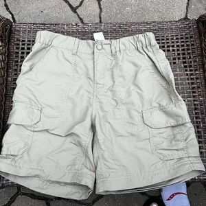 Gently worn REI womens petite khaki shorts